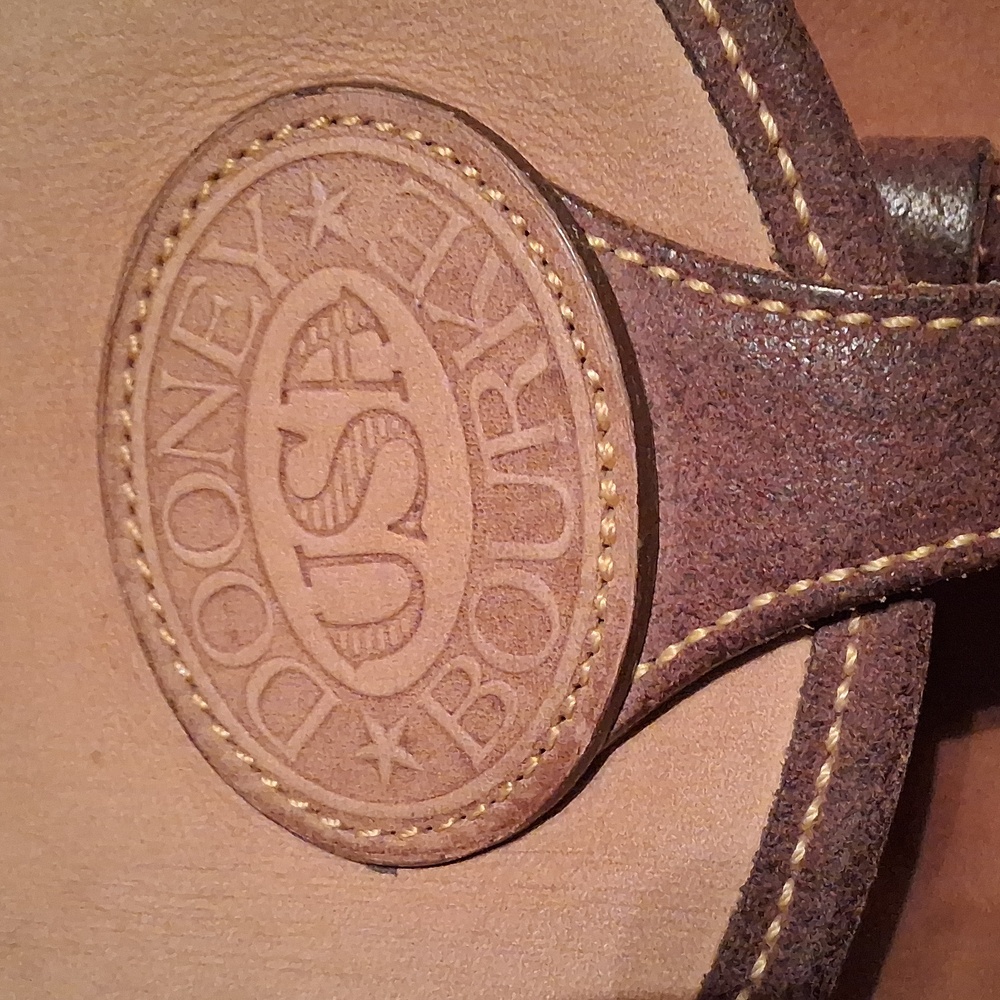 Rare Vintage Dooney And Bourke Suede Tan Leather Backpack Like New - Picture 2 of 16